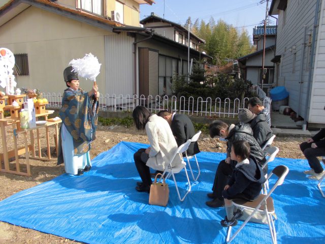 地鎮祭を執り行いました(各務原市、岐阜市、羽島市)