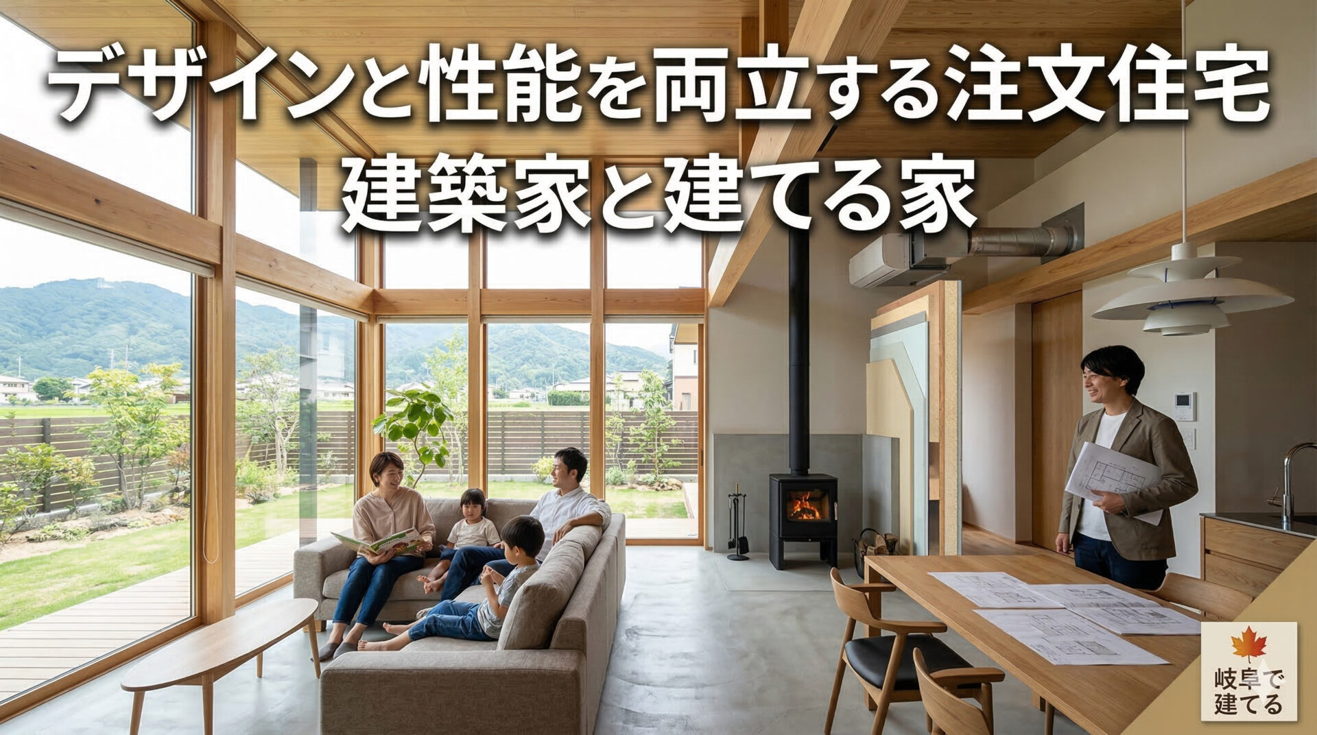 【岐阜 建築家と建てる家】デザインと性能を両立する注文住宅