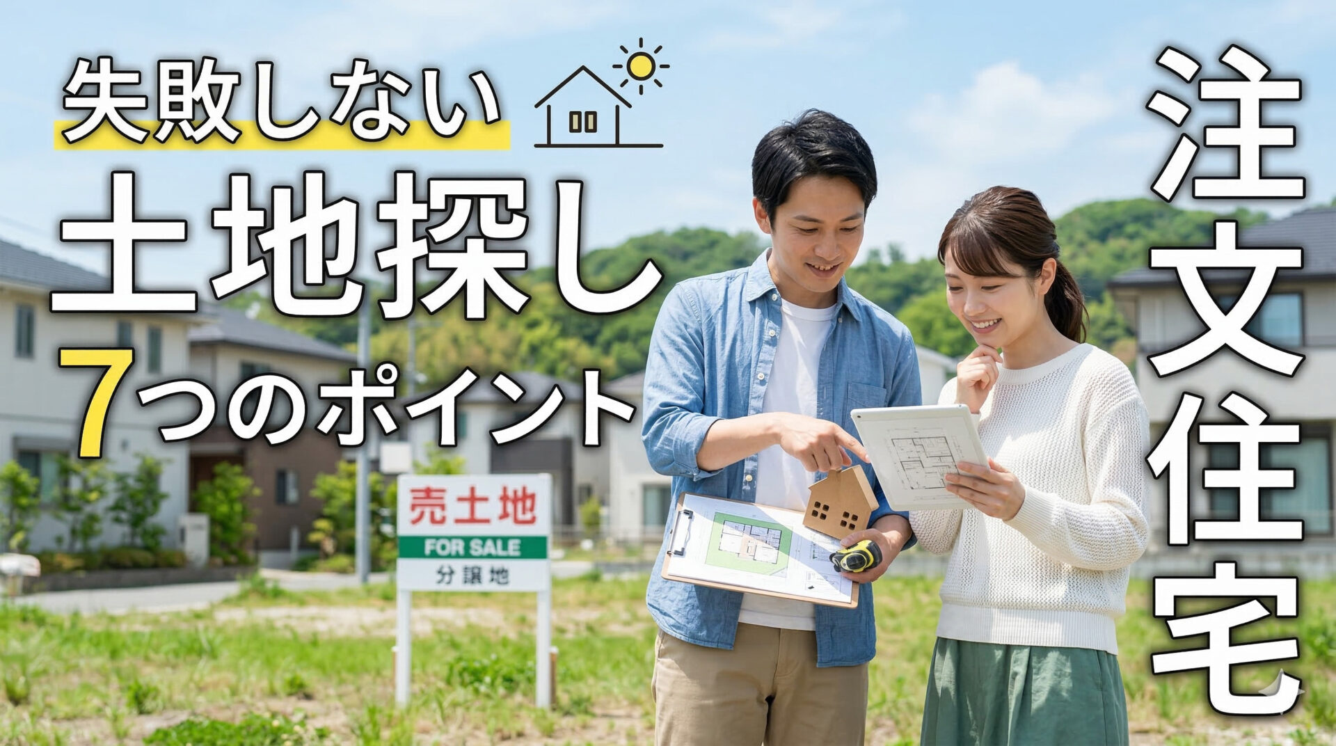 注文住宅の土地探しで失敗しないための7つのポイント