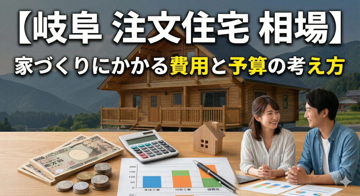 【岐阜 注文住宅 相場】家づくりにかかる費用の内訳と予算の考え方